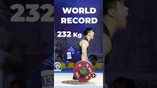 232kg   Liu Huanhua C&J World Record at the || IWF World Cup 2024 #worldrecord