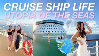 transatlantic crossing to the  on the UTOPIA OF THE SEAS️ 13 days at sea, crew events, no guests!