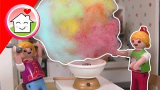 Playmobil Familie Hauser - Lena macht Zuckerwatte - Kinderserie mit Anna und Lena