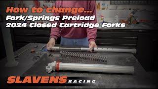 How-to Change Springs / Spring Preload on 2024 WP XACT Closed Cartridge Forks