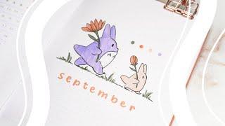 September 2024 bullet journal setup | plan with me | studio ghibli theme 