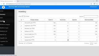 Pharmacy Sales Inventory Management System Demo