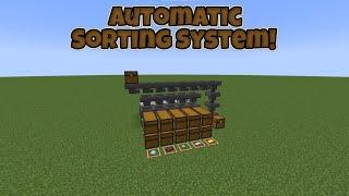 How To Make An Automatic Sorting System In Minecraft Java