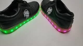 98KB LED Light Up Shoes Testing