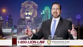 Ryan The Lion | Injury Lawyer | Thompson Law | FREE CONSULT | 1-800-LION-LAW