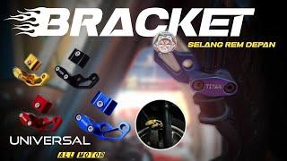 pasang bracket selang rem depan keren di motor beat esp