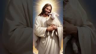 GOD ALMIGHTY JESUS WITH A CUTE LITTLE LAMB. #shorts #youtubeshorts #Jesus