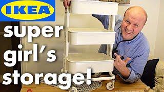 Girl's bedroom storage idea: IKEA Rashult Trolley!