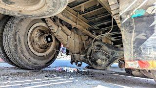 Pakistan Due to Overload Truck Emergency Repair Axel Broken Housing | Axel &Tube Repairing Process