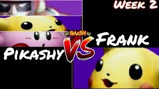 WC/W2 Netplay SSB64 - Pikashy (falcon, pika, kirby) vs Frank (pikachu)