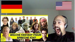 American Reacts To SAG MIR welche FANTASY FIGUR ich spreche | German Video