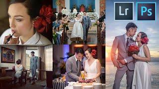 How to edit Wedding Event Photos FAST & EFFICIENT using Lightroom, Photoshop & Actions