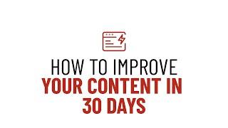 The World's Simplest 30-Day Content System