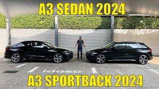 Audi A3 Sedan 2024 e Audi A3 Sportback 2024 - O que os modelos oferecem