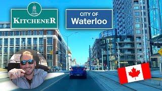 Kitchener Waterloo Ontario Downtown Drive : Including Both Universities