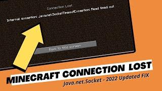 Fix Minecraft Connection Lost - Internal Exception : java.net SocketException - (2023 Updated Fix)