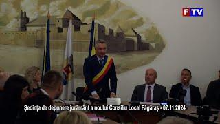 Ședința de depunere jurământ a noului Consiliu Local Făgăraș. - 07.11.2024