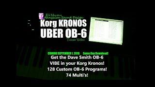 Korg Kronos UBER OB-6 Sample Collection TEASER Analog Synthesizer Rik Marston