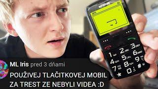 Tlačítkový Mobil na TÝŽDEŇ? - PVHU PO 3 MESIACOCH