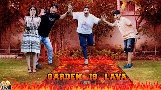 GARDEN IS LAVA | Floor is lava | Family Comedy Challenge | Aayu and Pihu Show