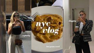 NYC vlog  walking around NYC, shopping, comedy show + the best pasta I've ever had!!