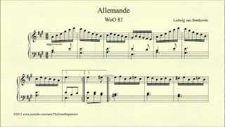 Beethoven, Allemande, WoO 81