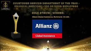 Allianz Global Assistance wins a Gold Stevie® in the Stevie Awards for Sales & Customer Service