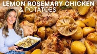 The Best Lemon Rosemary Chicken Thighs with Potatoes