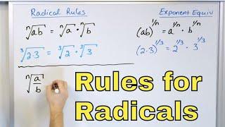 08 - Rules to Multiply & Divide Radicals in Algebra (Simplifying Radical Expressions)