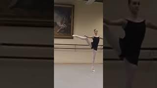 15 year Olga Smirnova during her 5th class exam, taught by professor IrinaTrofimova