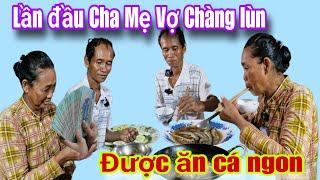 Bữa cơm ngon của cha mẹ vợ chàng lùn tiếp tục nhận quà