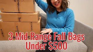 3 Fall Mid Range Handbag Under $500 Unboxing from W Concept | Luxury for Less