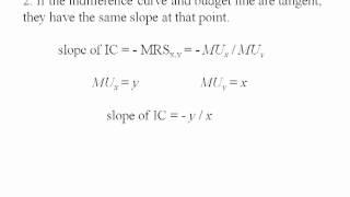 Econ - The Consumer's Optimal Bundle (LBD 4.2)