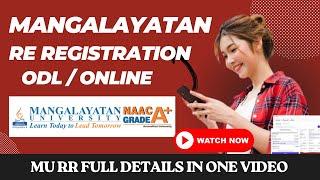 Mangalayatan Online Distance Re Registration Update 2024