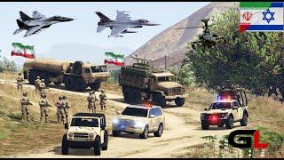 Israel Instant Response to IRAN! Israeli F-35 Jets Strikes to Destroy Irani Army Convoy in GTA 5