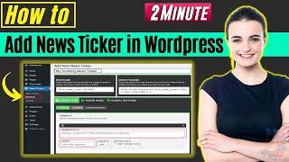 How to add news ticker in wordpress 2024