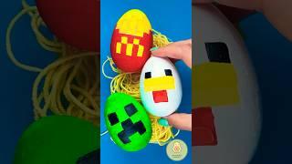 DIY Minecraft Movie Happy Meal Toys!  Egg Craft #shorts