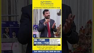  Explore All BBA Specializations | Certifications Included | Vishwa Vishwani Hyderabad
