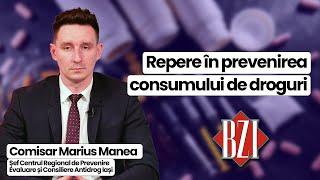 Comisar Marius Manea, șef CRPECA Iași, discută despre repere în prevenirea consumului de droguri