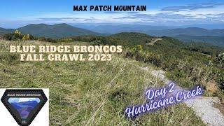 Broncos Off Road on Hurricane Creek Road | Blue Ridge Broncos Fall Crawl 2023 Day 2