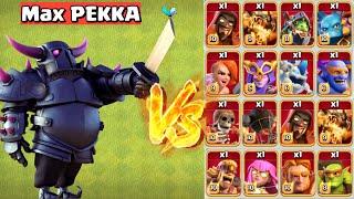 Max PEKKA vs All Super Troops - Clash of Clans