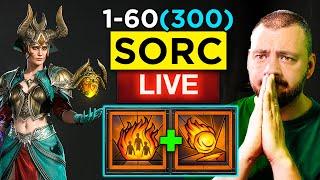 Season 7 Sorc Speedrun - Incinerate & Meteor Gameplay - Diablo 4 Builds