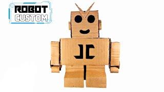 DIY Homemade Miniature Robot Custom Made Of Cardboard