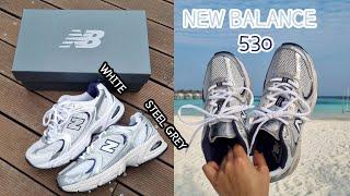 뉴발란스 530 스틸그레이 언박싱, 화이트랑 비교 / New Balance 530 Steel Grey Unboxing & Review