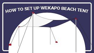 Easy Setup Instructions for Wekapo Beach Tent Ultra