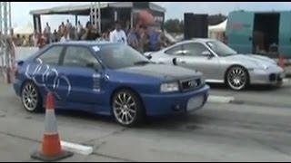 █▬█ █ ▀█▀ Audi S2 Coupe 800 HP [10.0@231] Vs. Porsche 996 Turbo Drag Race