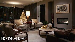 Interior Design | A Luxurious Condo With Dark & Cozy Christmas Decor