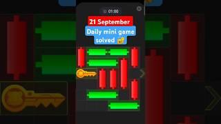 21 September hamster Kombat daily mini game #todayminigame #hamsterkombatminigame