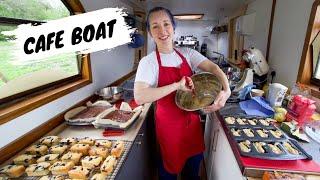 Baking Day on our Narrowboat Cafe