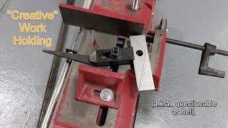 Harbor Freight Bandsaw - Creative Work / Part Holding (Probably *not* Recommended)